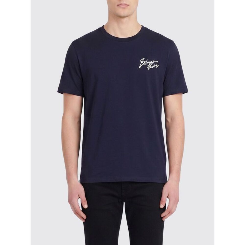 Balmain T-Shirt Men Blue